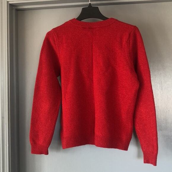 Route 66 Womens Red Wool Blend Pullover Crewneck Sparkly Sweater Sz XL - Picture 2 of 5